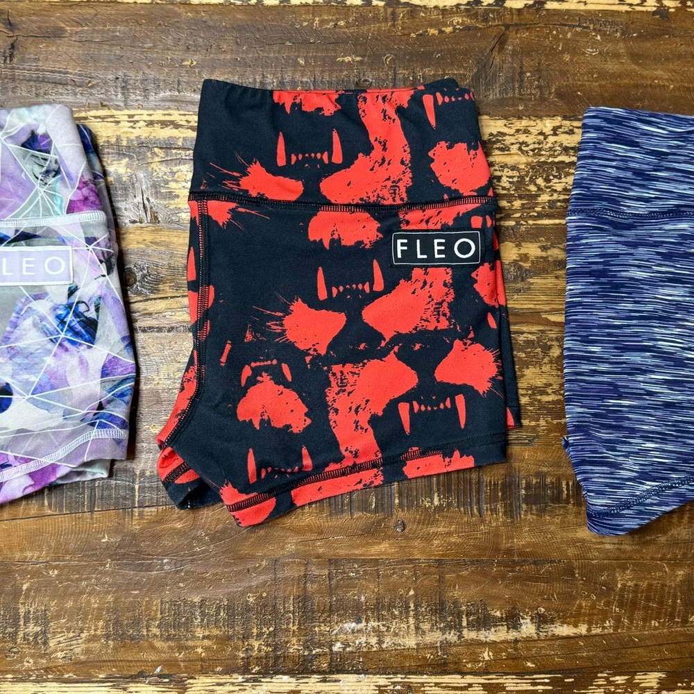 Fleo Kids Dynamic Red and Black Shorts